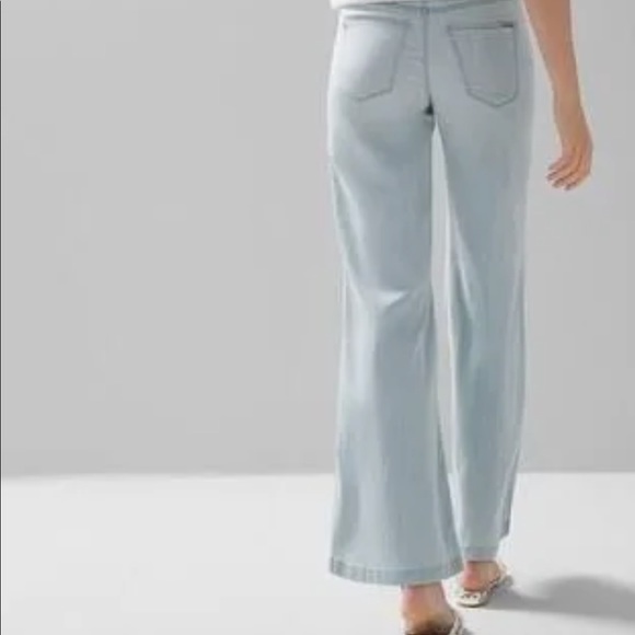 White House Black Market Denim - NWT WHBM High-Rise Denim Tencel Wide Leg Jeans